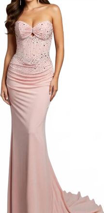 Jovani Elly Long Formal Prom Dress Gown In Pink