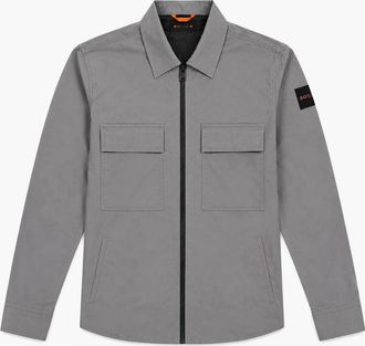 HUGO BOSS Mens BOSS Lozzy Overshirt Grey - Size: 40/Regular