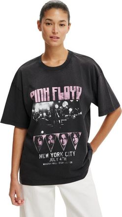 Cotton On Womens The Lcn Music Boxy Graphic Tee in Pink Floyd Ny City Washed at Nordstrom, Size Xx-Small