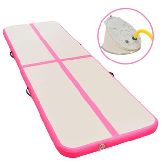 vidaXL Esterilla Inflable De Gimnasia Con Bomba 700x100x10 Cm Pvc Rosa Vidaxl