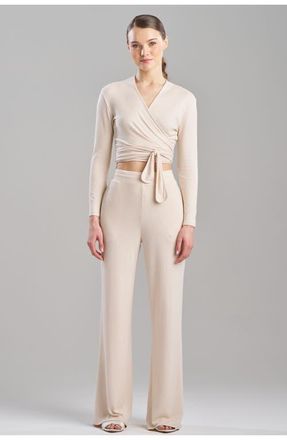 Natori Bliss Essentials Ballet Wrap in Wheat at Nordstrom, Size X-Small