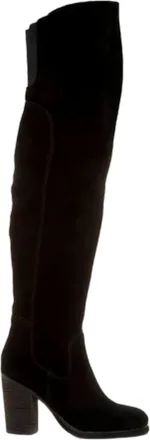 Kelsi Dagger Womens Kelsi Dagger Brooklyn Logan Over The Knee Boot Black LOGANVT