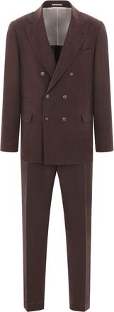 Brunello Cucinelli linen suit - Brown