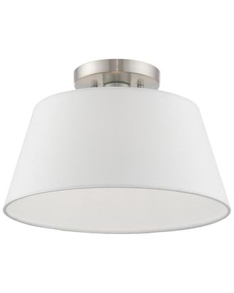Livex Lighting Livex Belclaire 1 Light Brushed Nickel Ceiling Mount