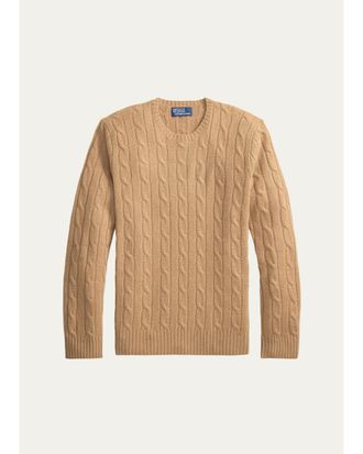 Polo Ralph Lauren Mens Cashmere Cable-Knit Sweater