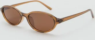 Mango Occhiali da sole montatura rettangolare marrone - Donna - Taglia unica - MANGO