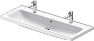 Duravit Duravit - Lavabo D-neo, 1205x480mm, 2 Agujeros Para Grifo, Con