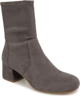 Kenneth Cole Reaction Raleigh Block Heel Bootie in Concrete Micro at Nordstrom Rack, Size 5.5