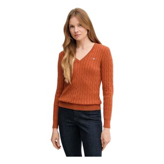 GANT Dames, Truien, Oranje, Maat: XS
