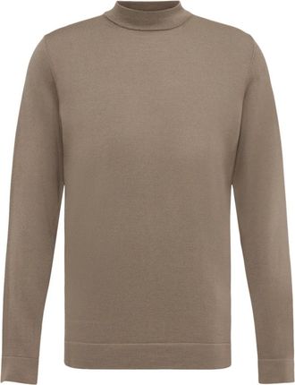 Drykorn Arwon 10 Turtleneck Sweater - Heren - Coltruien - Bruin - 2XL - Wol - Truien & Vesten