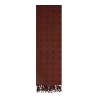 Guess Winter Scarves, female, Brown, Size: ONE SIZE Sciarpone logato con frange