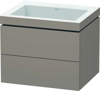 Duravit Duravit - L-cube Meuble Vasque C-bonded Avec Socle Mural, 60x48 Cm