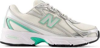 New Balance Ni&ntilde;os 740 Lace en Gris/Verde, Talla 35.5