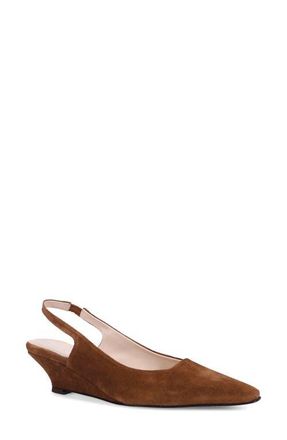 Ron White Bryne Pointed Toe Slingback Pump in Saddle at Nordstrom, Size 10-10.5Us