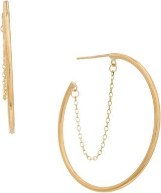 Italian Gold, Inc 10K 1.5X30mm Open Hoop Earrings