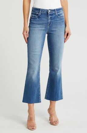 L'agence Kendra Raw Hem Crop Flare Jeans in Laguna at Nordstrom Rack, Size 24