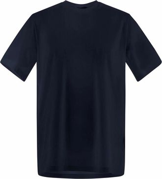 Herno Blauw Crew Neck T-shirt Jersey Stof - Heren - T-shirts - Blauw - XL - Katoen - Tops