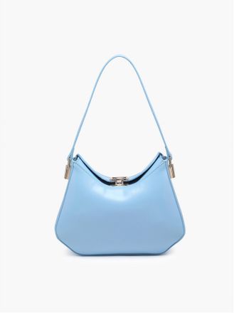 Jen & Co. Womens Incheon Hexagonal Shoulder Bag In Arctic Blue