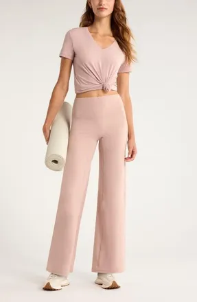 Zella Breathe Active T-Shirt in Pink Fawn at Nordstrom, Size X-Small