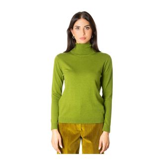 Max Mara Kiku Turtleneck - Dames - Truien - Groen - Maat: S Zijde