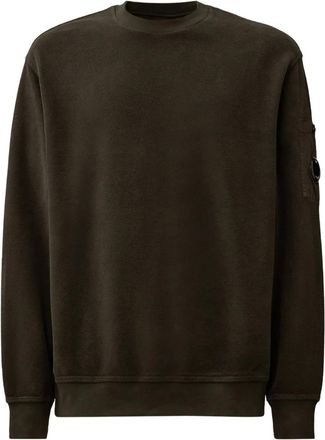 C.P. Company Felpa con applicazione Lens - Verde