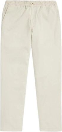 Polo Ralph Lauren Casual broek met trekkoord in de taille - Heren - Chinos - Beige - M - Katoen - Broeken