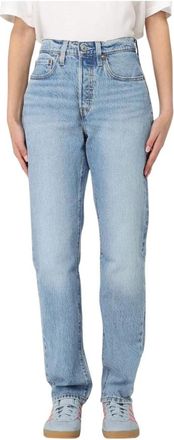 Levi's 501 93 Straight Leg Jeans - Dames - Regular Fit Jeans - Blauw - W26 - Denim - Jeans