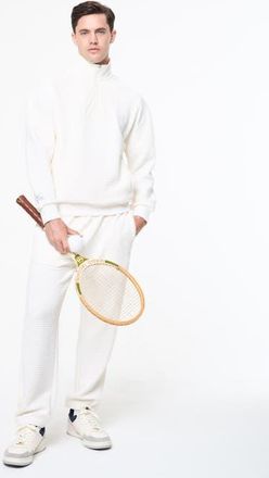 Sergio Tacchini Netto Quarter Zip in Gardenia at Nordstrom, Size Xxx-Large