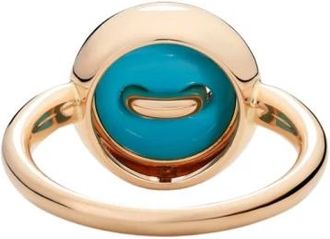 POMELLATO Omkeerbare Ring Pom Pom Dot - Dames - Ringen - Geel - 52 MM - Accessoires
