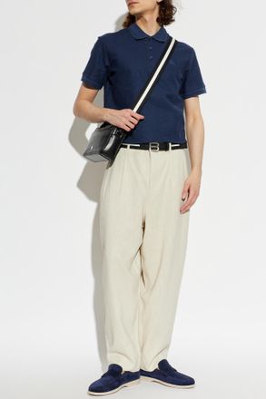 Burberry Polo Eddie, Mens, Navy Blue