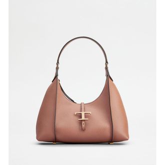 Tod's T Timeless Hobo Bag in Leather Small