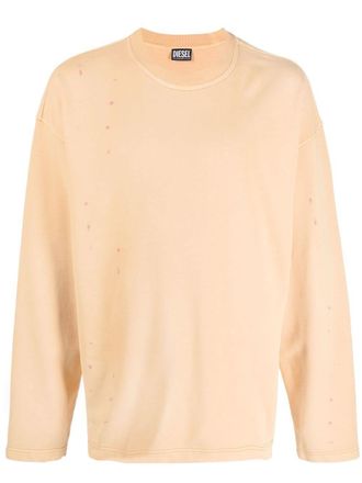 Diesel Maglione con effetto vissuto - Arancione