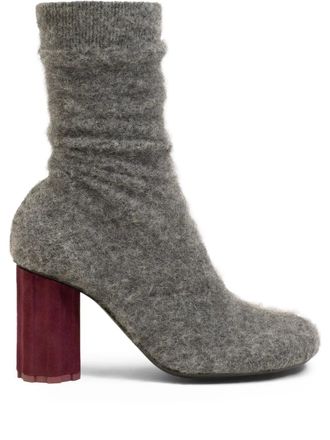 Ami 85mm Piano ankle boots - Grey