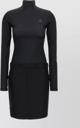 Coperni structured high neck dress with belt loops