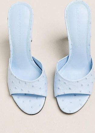 Black Suede Studio Lila 95 Open-Toe Heels