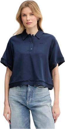 Lacoste Dames, Tops, Blauw, Maat: XS