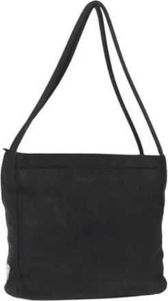 Prada Pre-owned Shoulder Bags, female, Black, Size: ONE SIZE Pre-owned Nylon Shoulder Bag
