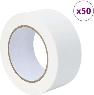 vidaXL Cintas De Enmascarar Para Pintores 50 Pcs 50mm X 50m Papel Vidaxl