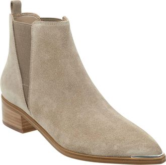 Marc Fisher Womens Yale Chelsea Bootie In Taupe Suede