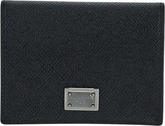 Dolce & Gabbana Leren Logo Portemonnee - Heren - Portefeuilles - Zwart - ONE Size - Accessoires