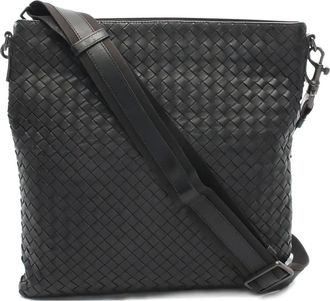 Bottega Veneta 2000s Intrecciato leather shoulder bag - men - Calf Leather - One Size - Black