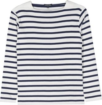 SOEUR Katy navy T-shirt - women - Cotton - 36 - White