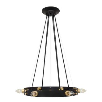 Fabrilamp L&aacute;mpara De Techo Colgante Dulcineia 6xe27 60d Negro/oro