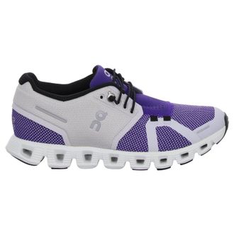 On Cloud 5 Combo Textile Synthetic Womens Low Top Trainers - Frost Twilight - Size:UK 6.5