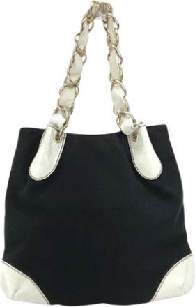 Chanel Pre-owned Canvas chanel-bags - Dames - Vintage Shopper - Zwart - ONE Size - Vintage