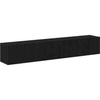 vidaXL Vidaxl - tv Cabinet Set 2 pcs Black oak 100 x 30 x 30 cm Engineered wood