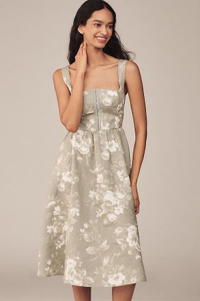 Reformation Tagliatelle Linen Midi Dress