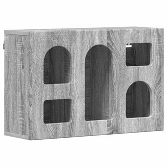 vidaXL Mueble Colgante Con Estante Gris Sonoma 60 X 20 X 40 Cm Vidaxl