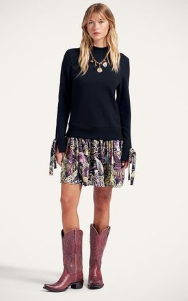 La DoubleJ Sporty Dress in Fun-Gi Black at Nordstrom, Size Large