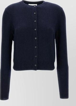 Lisa Yang cashmere ribbed-trim crew-neck cardigan